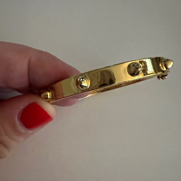 CC Skye Gold Plates Mini Spike Bangle - Picture 3 of 6
